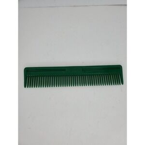 Vintage 8.5 inch Green Hard Plastic Comb Made In Hong Kong‎